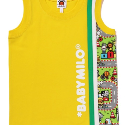 Bape Kids Baby Milo Racing Tank Top Yellow Size 120 K
