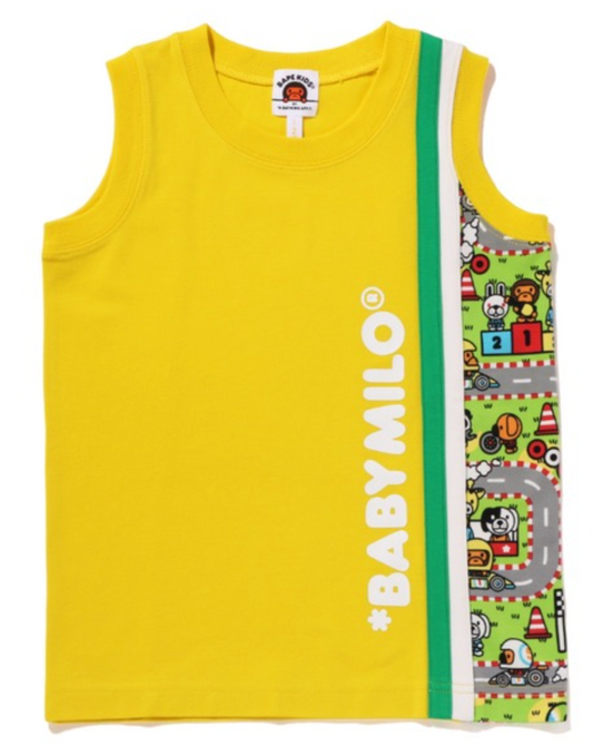 Bape Kids Baby Milo Racing Tank Top Yellow Size 110 K