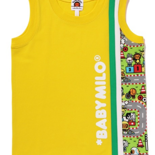 Bape Kids Baby Milo Racing Tank Top Yellow Size 110 K