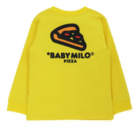 Bape Kids Baby Milo Pizza L/S Tee Yellow Size 110 K
