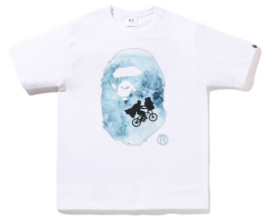 Bape Kids x E.T. Head Tee White Size 120 K