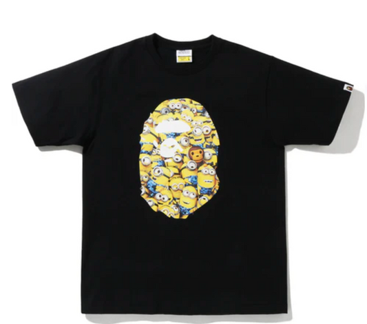 Bape Kids x Minions Ape Head Tee Black Size 120 K