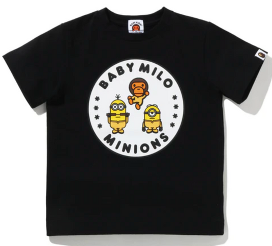 Bape Kids x Minions Busy Works Tee Black Size 120 K