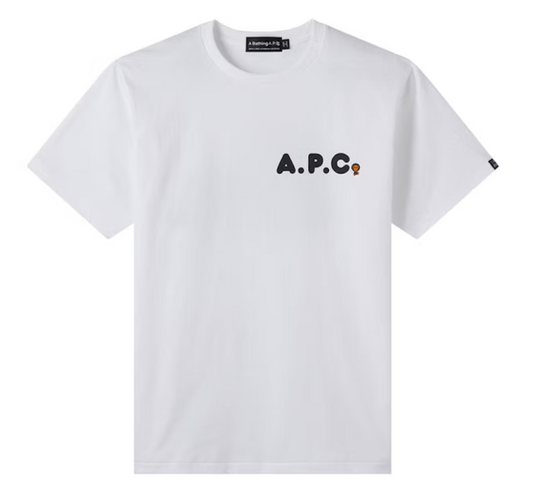 Bape Kids x A.P.C. Milo On APC Tee White Size 120 K