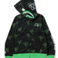 Bape X Razer Neon Camo Shark Full-Zip Hoodie Size XL