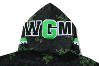 Bape X Razer Neon Camo Shark Full-Zip Hoodie Size XL