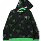 Bape X Razer Neon Camo Shark Full-Zip Hoodie Size XL