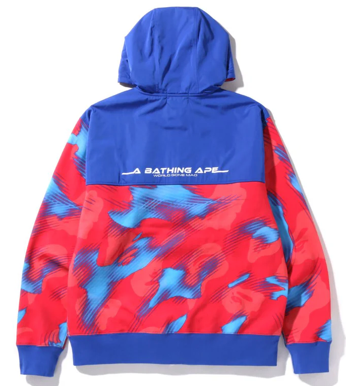 Bape Stroke Camo Relaxed Full-Zip Hoodie Size Medium