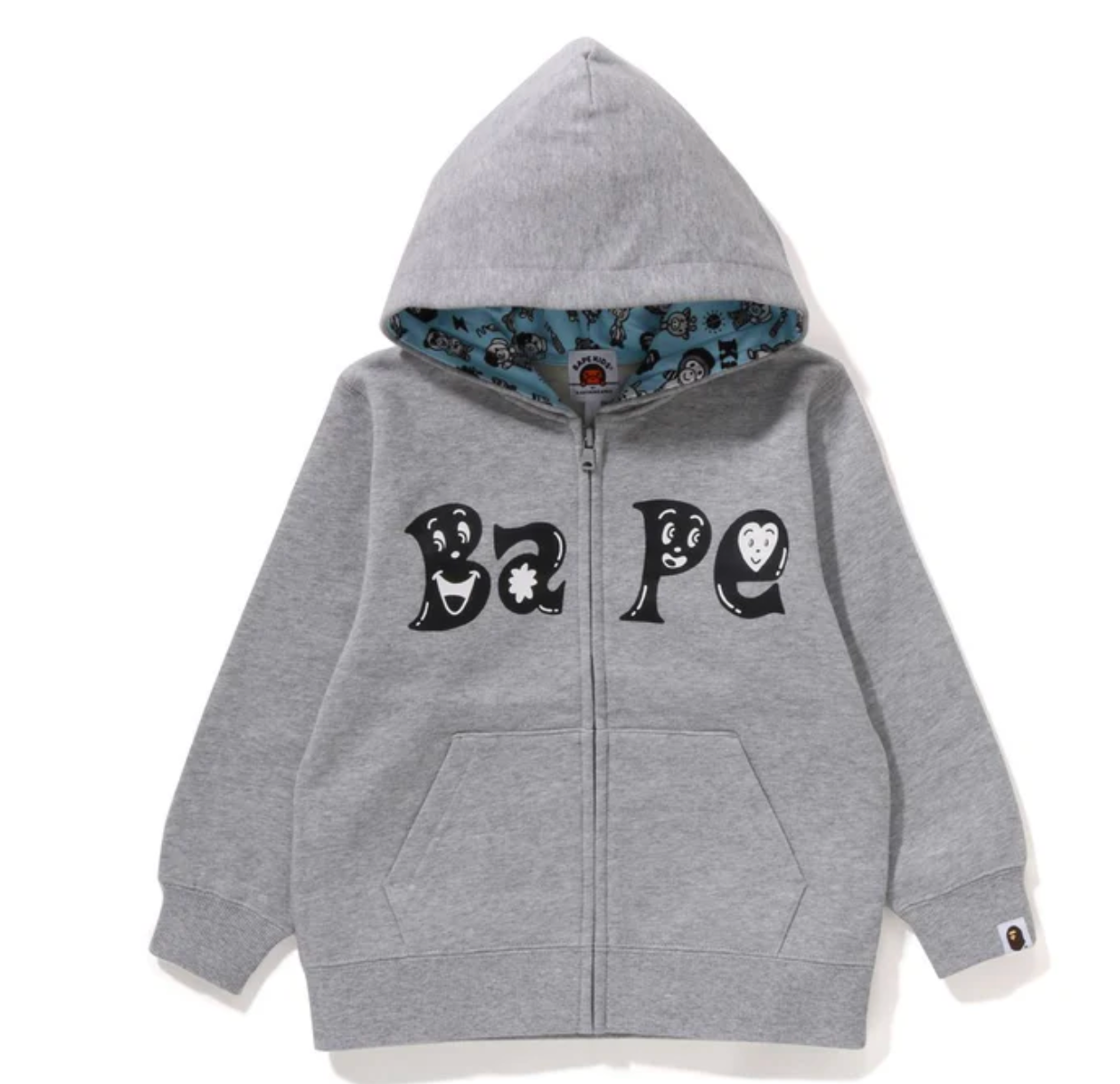 Bape Kids x Chocomoo Zip Hoodie Grey Size 130 K