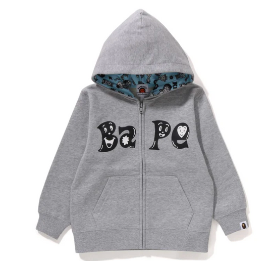 Bape Kids x Chocomoo Zip Hoodie Grey Size 130 K