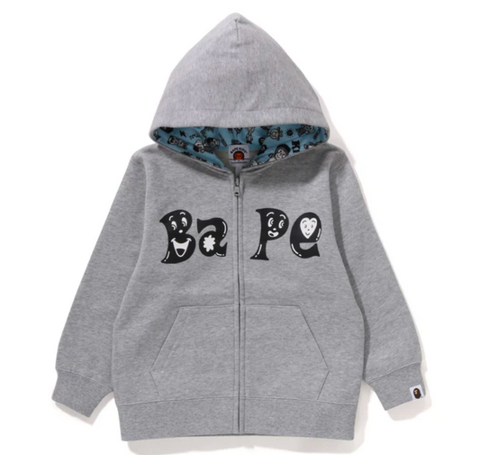 Bape Kids x Chocomoo Zip Hoodie Grey Size 120 K