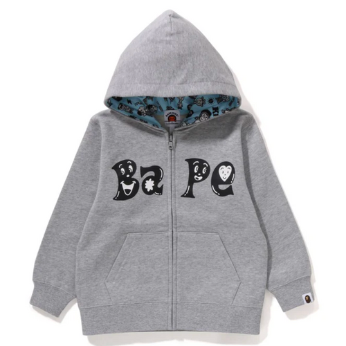 Bape Kids x Chocomoo Zip Hoodie Grey Size 120 K