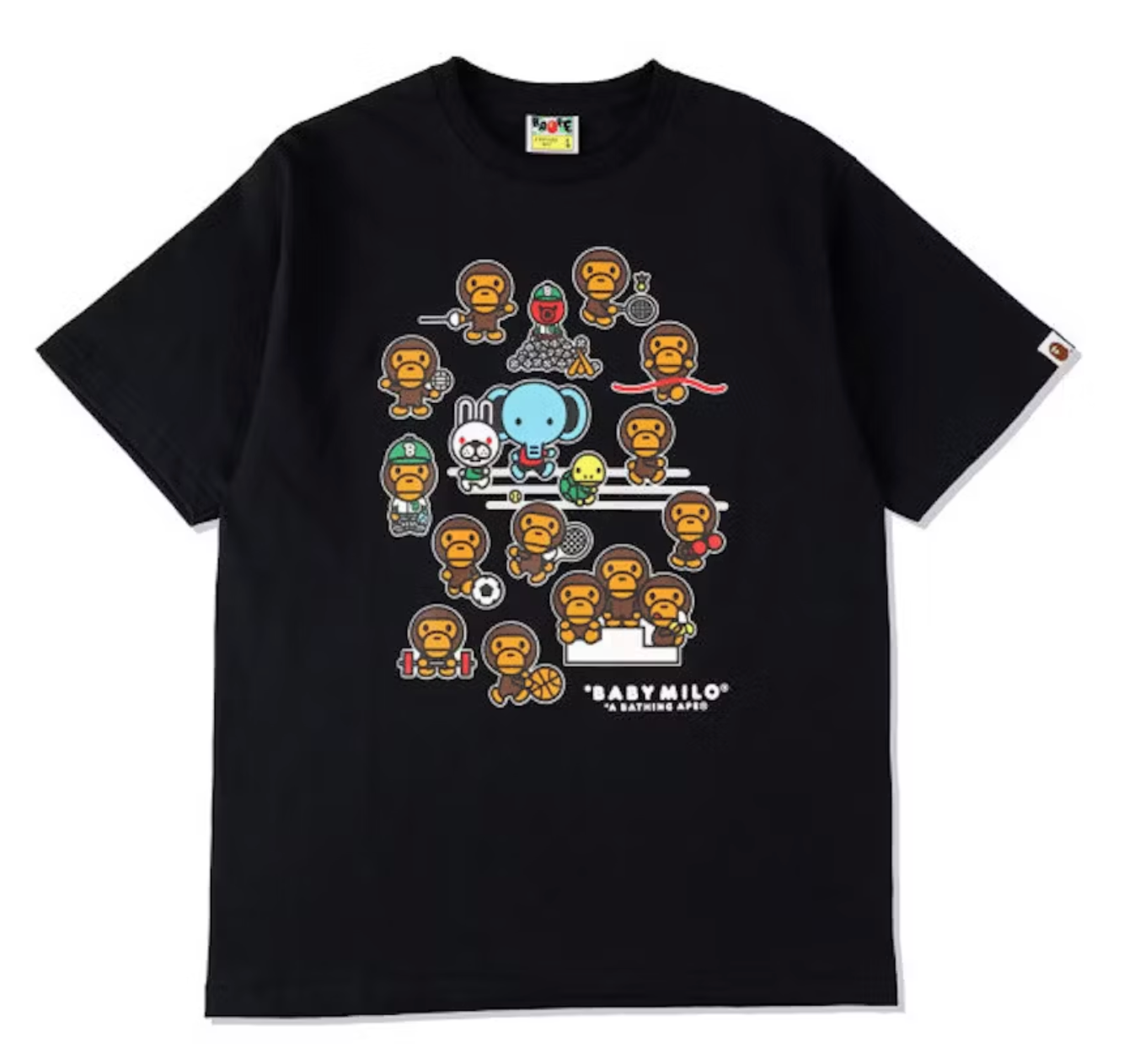 Bape Kids Tokyo Baby Milo Tee Black Size 120 K