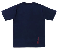 Bape Kids Koinobori Carp Flags Ape Head Tee Navy Size 120 K