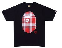 Bape Kids Check Gift Ape Head Tee Black Size 120 K