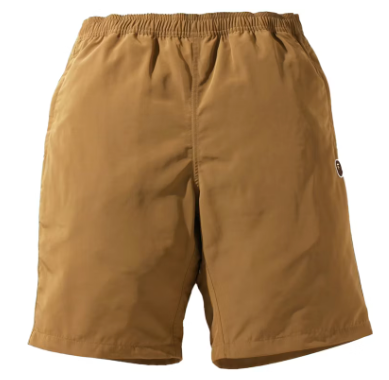 Bape One Point Beige Beach Shorts Size Large
