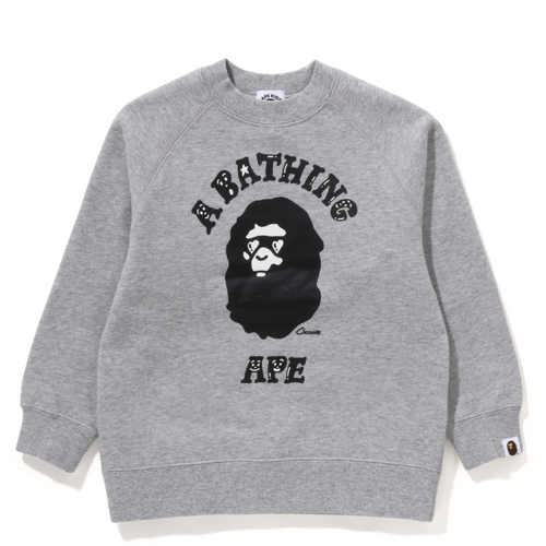 Bape Kids x Chocomoo College Crewneck Grey Size 110 K