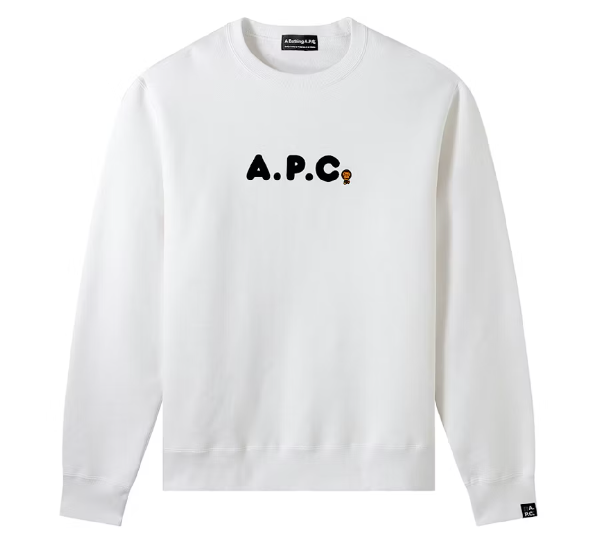 Bape Kids x A.P.C. Milo On APC Crewneck White Size 120 K