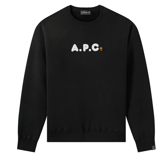 Bape Kids x A.P.C. Milo On APC Crewneck Black Size 100 K