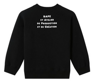 Bape Kids x A.P.C Milo Cloud Crewneck Black Size 100 K