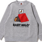 Bape Kids Baby Milo Camp Crewneck Grey Size 120 K
