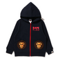 Bape Kids Baby Milo Pocket Zip Hoodie Navy Size 120 K