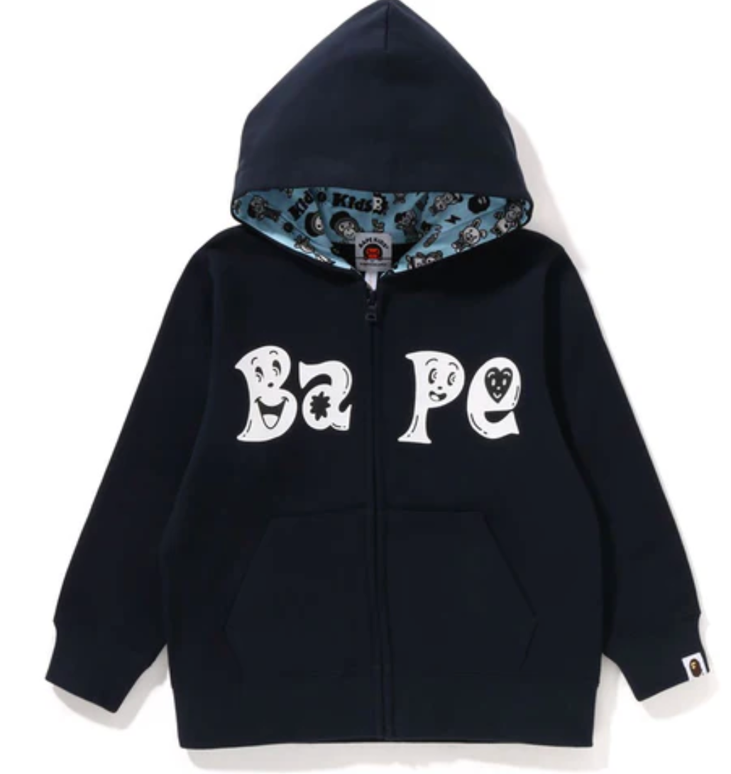 Bape Kids x Chocomoo Zip Hoodie Navy Size 130 K