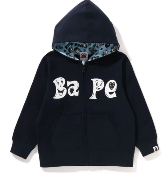 Bape Kids x Chocomoo Zip Hoodie Navy Size 130 K