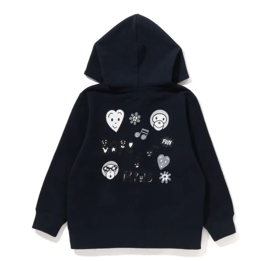 Bape Kids x Chocomoo Zip Hoodie Navy Size 130 K