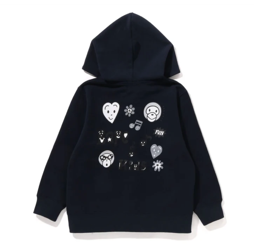 Bape Kids x Chocomoo Zip Hoodie Navy Size 100 K