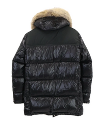Moncler Puffer Jacket Frey Nylon Down Jacket Black Size 1