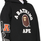Bape Kids Multi Fonts Pullover Hoodie Black Size 120 K
