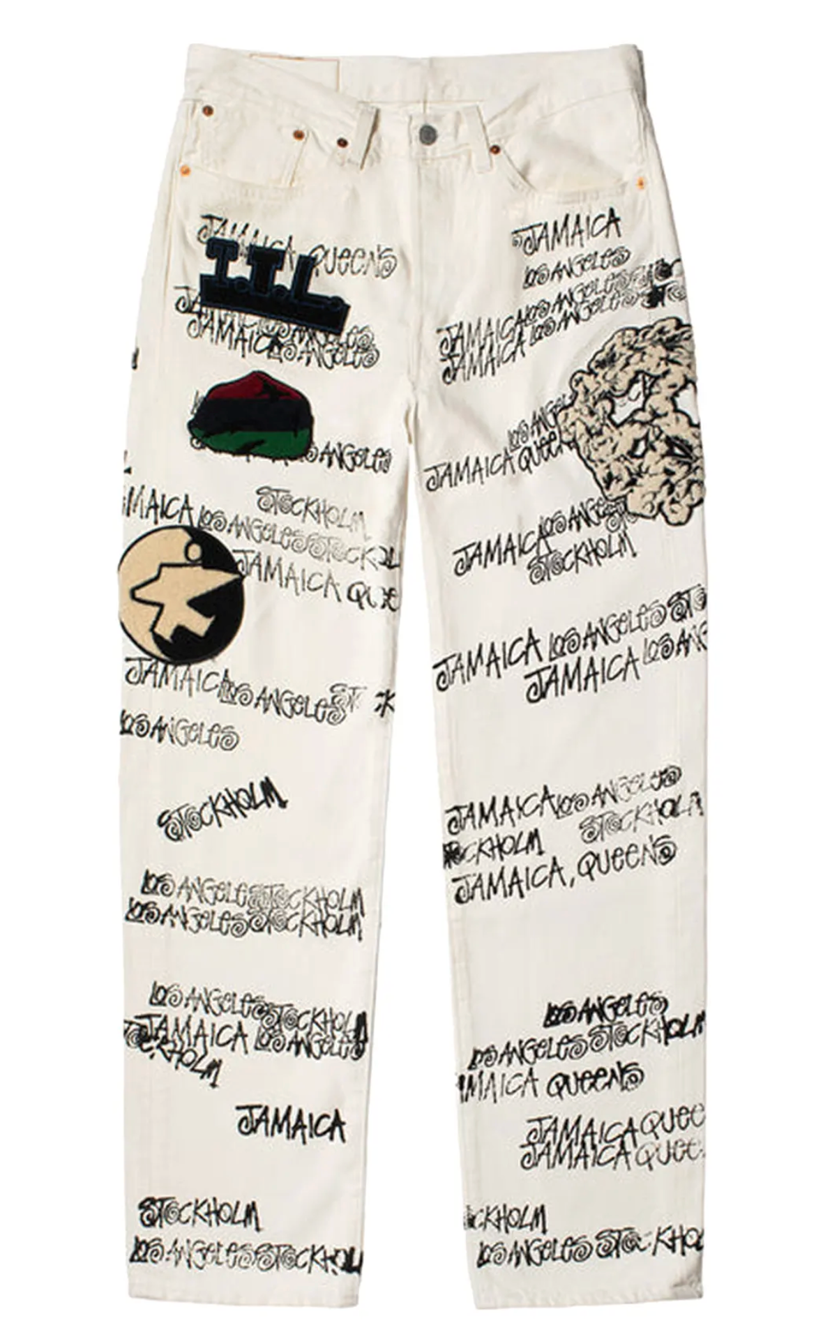 Stussy X Denim Tears X Our Legacy TTL 501 White Men's Jean