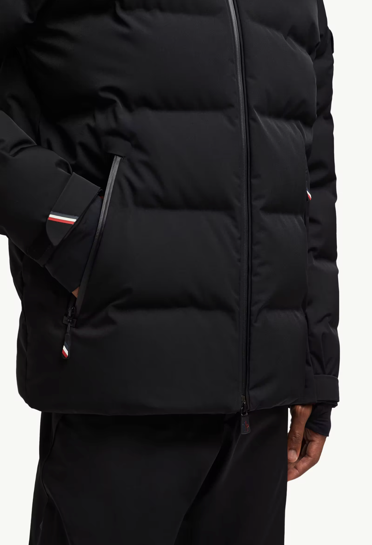 Moncler Montgetech Black Hooded Short Down Jacket Size 6