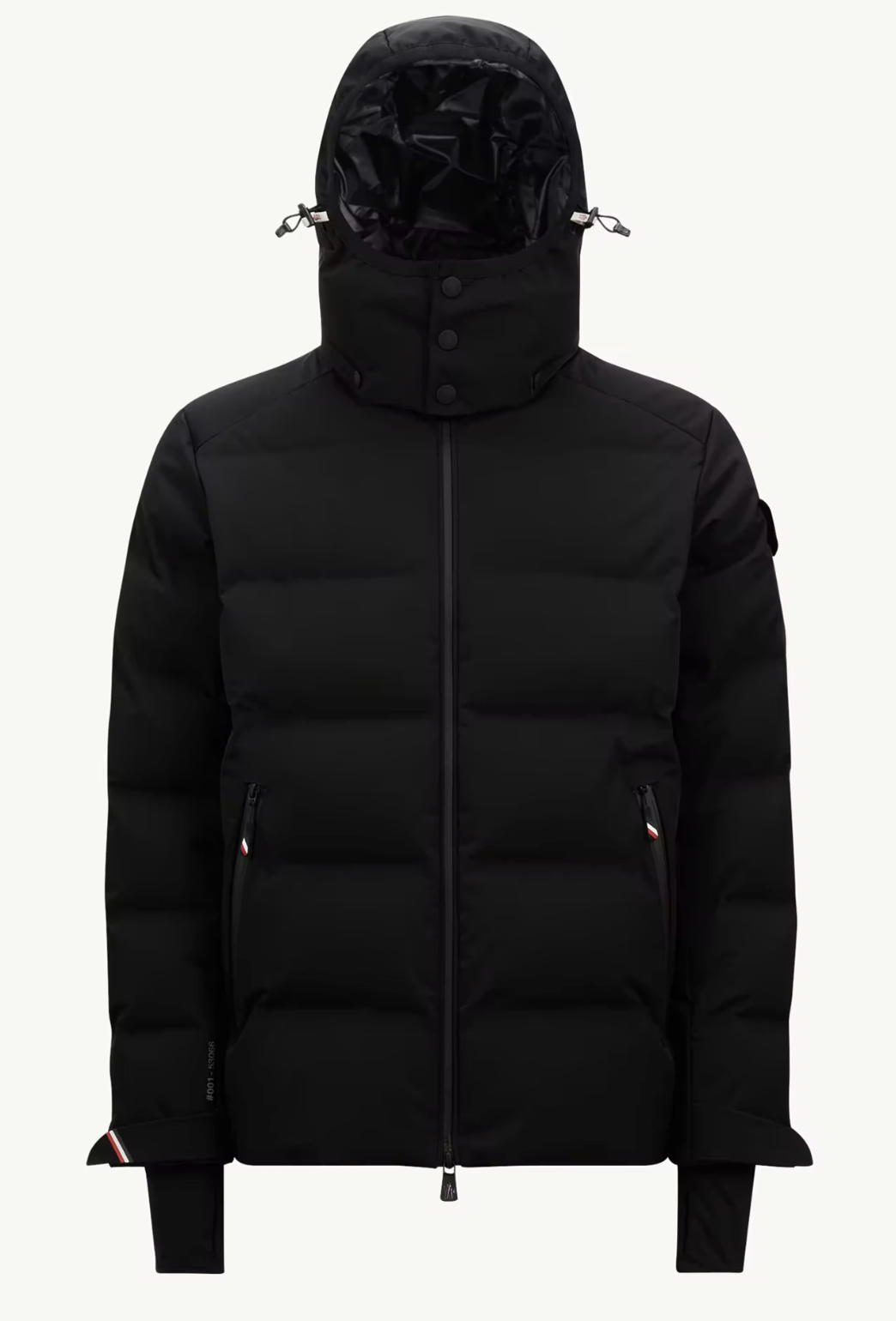 Moncler Montgetech Black Hooded Short Down Jacket Size 6