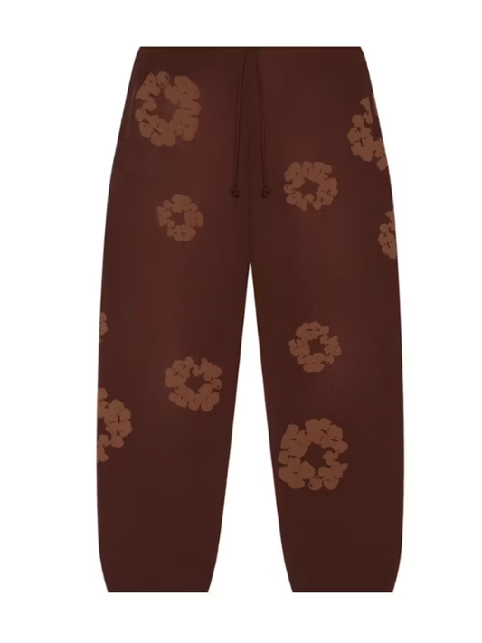Denim Tears Mono Cotton Wreath Sweatpants 'Brown'