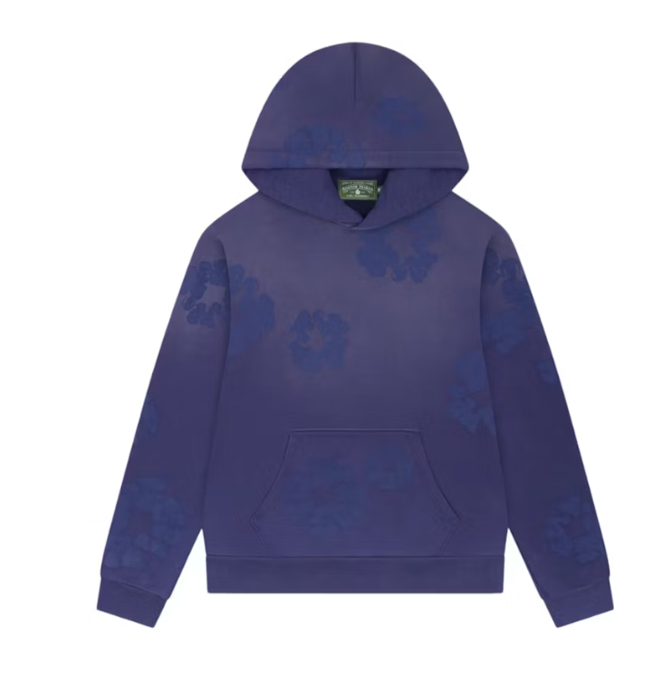 Denim Tears Mono Cotton Wreath Hoodie 'Washed Blue'