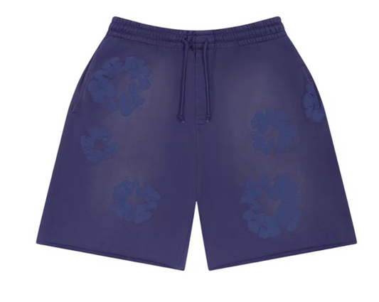 Denim Tears Mono Cotton Wreath Washed Blue Sweatshorts