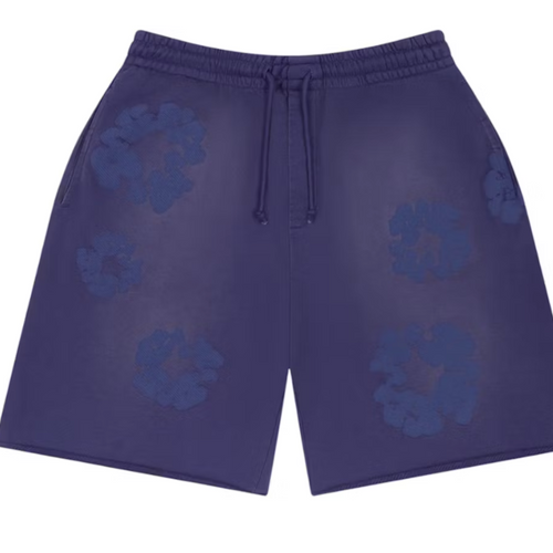 Denim Tears Mono Cotton Wreath Washed Blue Sweatshorts