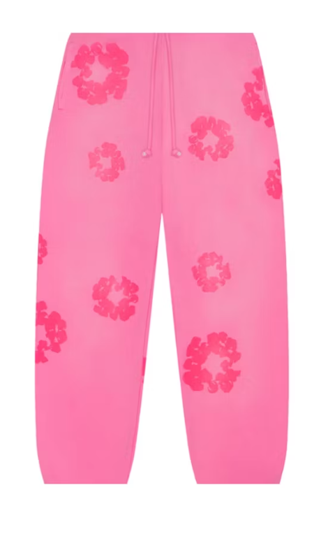 Denim Tears Mono Cotton Wreath Sweatpants 'Pink'