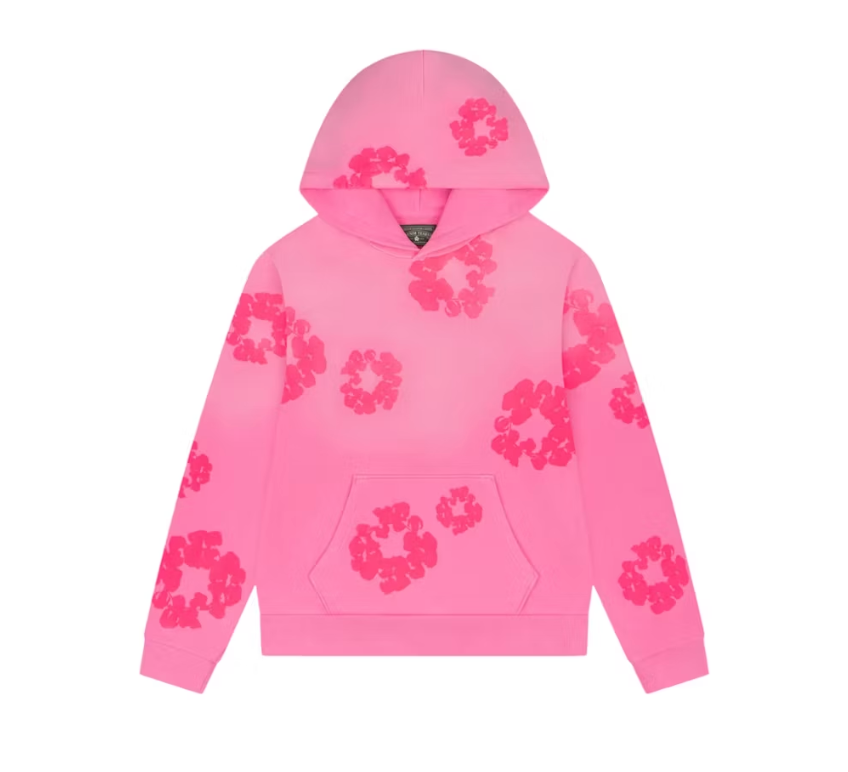 Denim Tears Mono Cotton Wreath Pink Hoodie