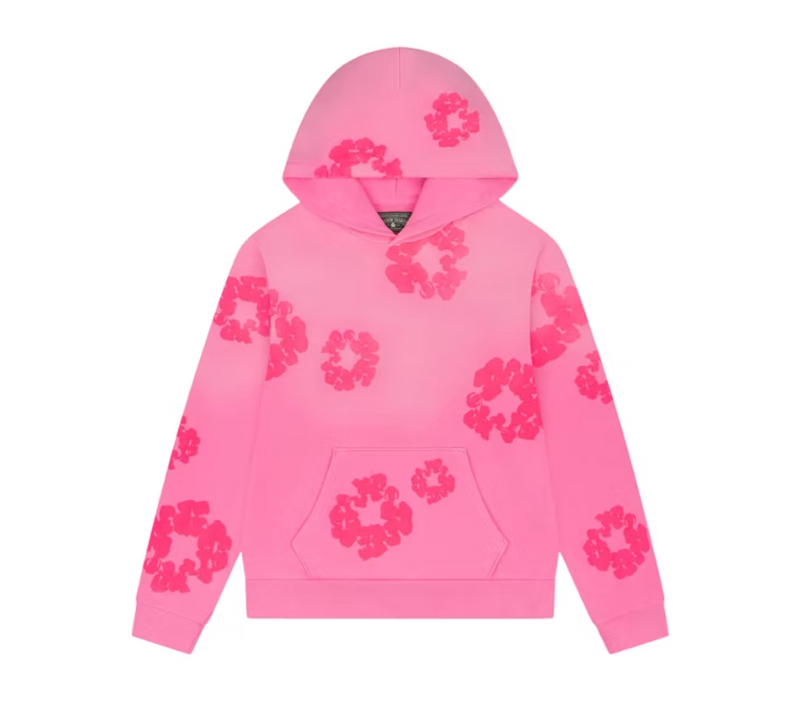 Denim Tears Mono Cotton Wreath Pink Hoodie