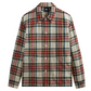 Kith Plaid Boxy Collared Overshirt 'Fame' Red Size Medium