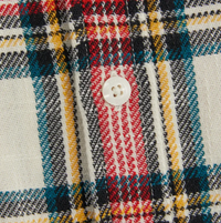 Kith Plaid Boxy Collared Overshirt 'Fame' Red Size Medium