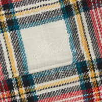 Kith Plaid Boxy Collared Overshirt 'Fame' Red Size Medium