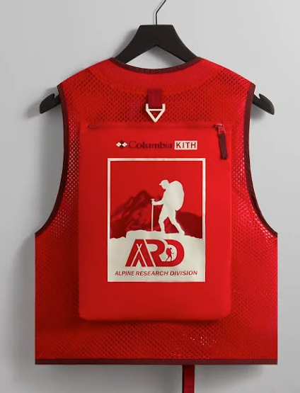 Kith X Columbia Red Utility Vest Size Large