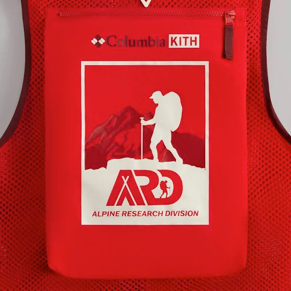 Kith X Columbia Red Utility Vest Size Large