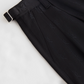 Kith Women's Script Logo Aidan Pleated Black Trousers Size 24