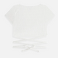 Kith Women's Ailee Monogram White Towel Wrap Top Size XS