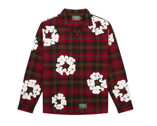 Denim Tears Wreath Pajama Shirt 'Red'